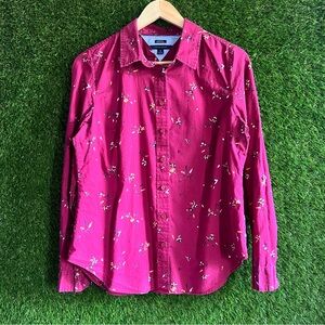 Tommy Hilfiger Classic Fit Floral Long Sleeve Button Up Shirt